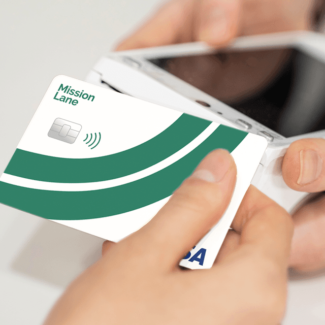 Tapping Mission Lane credit card